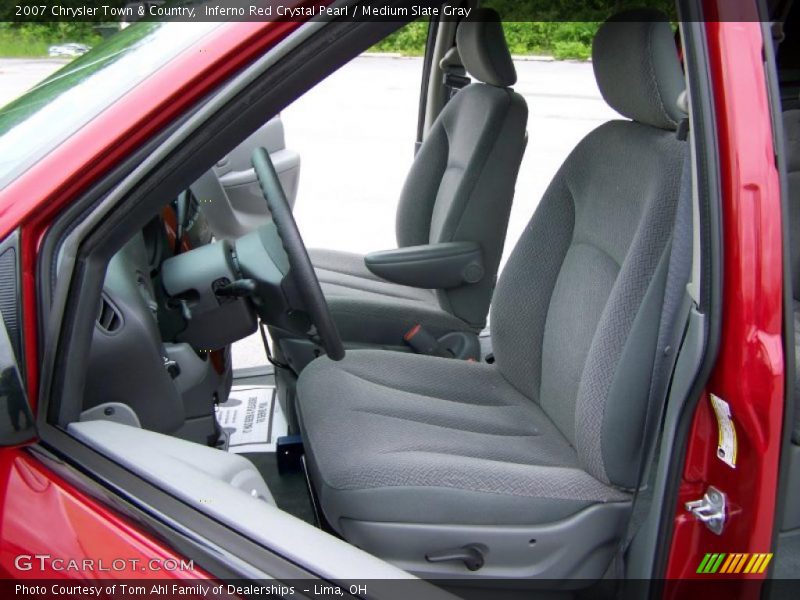Inferno Red Crystal Pearl / Medium Slate Gray 2007 Chrysler Town & Country