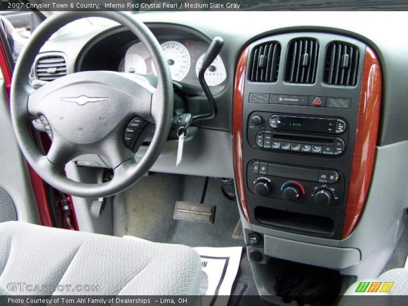 Inferno Red Crystal Pearl / Medium Slate Gray 2007 Chrysler Town & Country