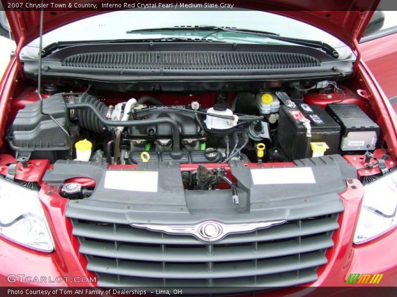 Inferno Red Crystal Pearl / Medium Slate Gray 2007 Chrysler Town & Country