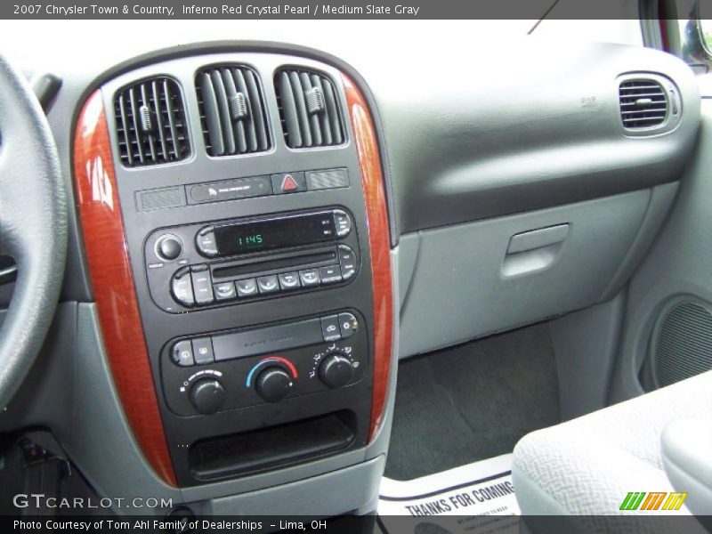 Inferno Red Crystal Pearl / Medium Slate Gray 2007 Chrysler Town & Country