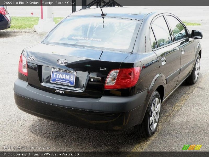 Midnight Black / Gray 2009 Kia Rio LX Sedan