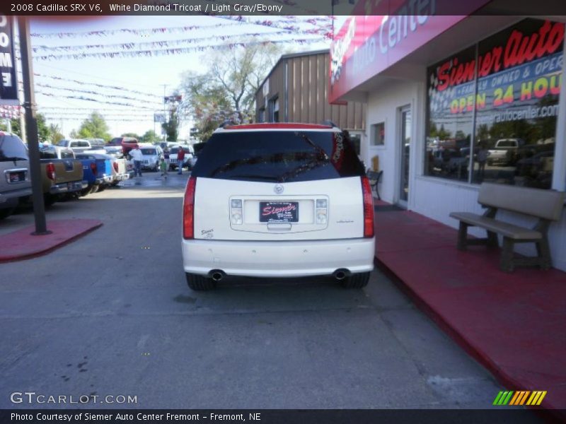 White Diamond Tricoat / Light Gray/Ebony 2008 Cadillac SRX V6