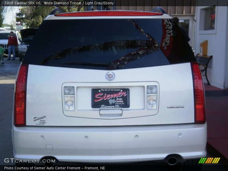 White Diamond Tricoat / Light Gray/Ebony 2008 Cadillac SRX V6