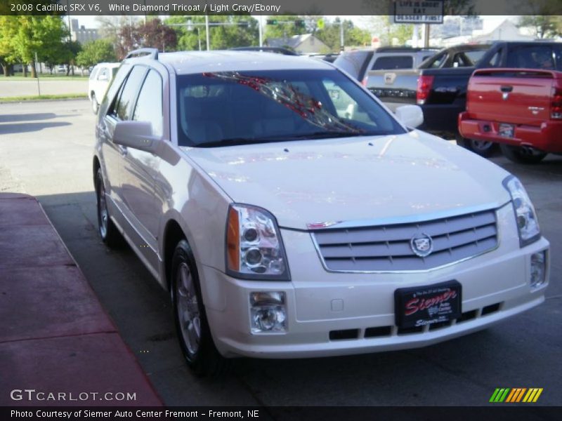 White Diamond Tricoat / Light Gray/Ebony 2008 Cadillac SRX V6