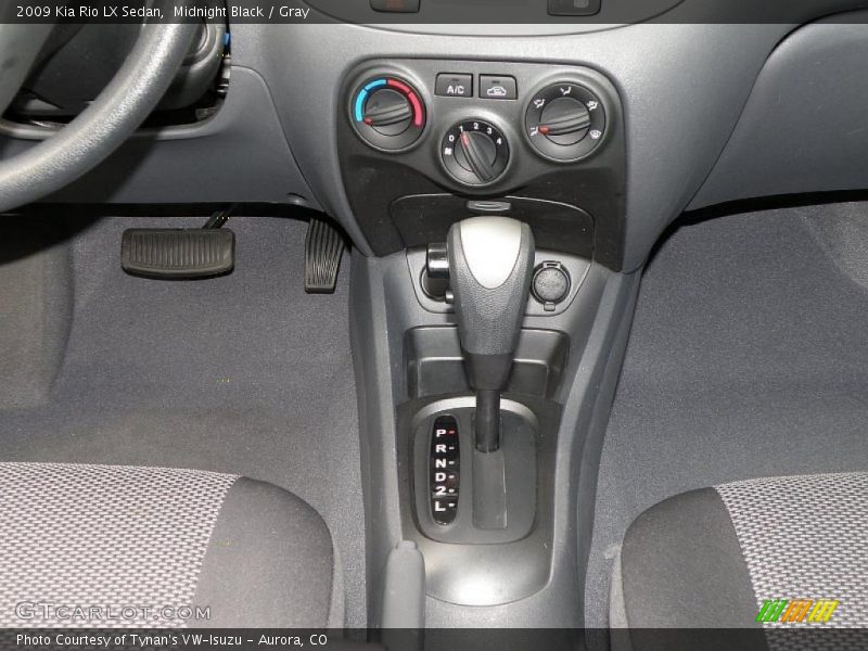 Midnight Black / Gray 2009 Kia Rio LX Sedan