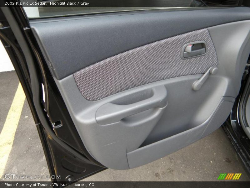 Midnight Black / Gray 2009 Kia Rio LX Sedan