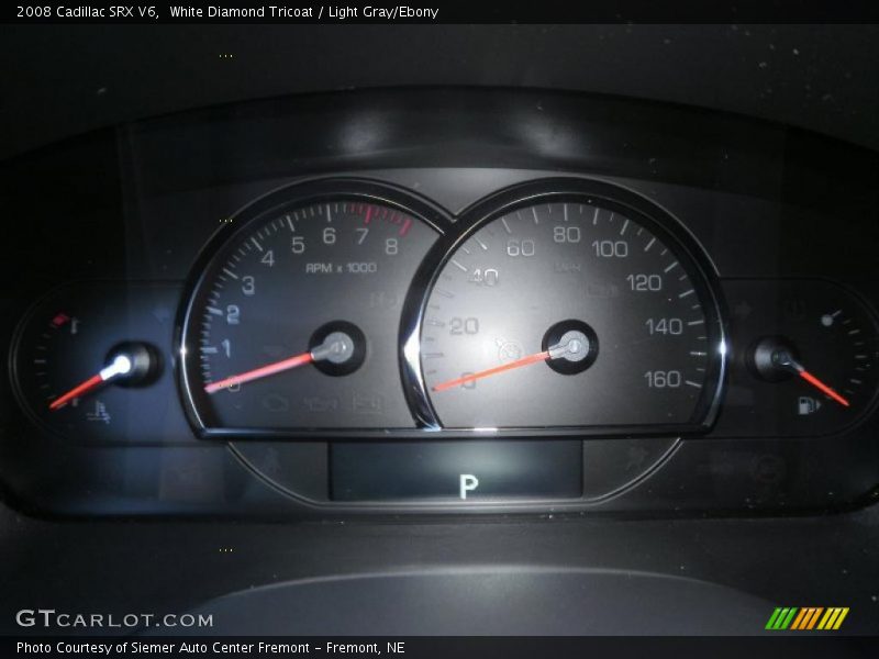 White Diamond Tricoat / Light Gray/Ebony 2008 Cadillac SRX V6