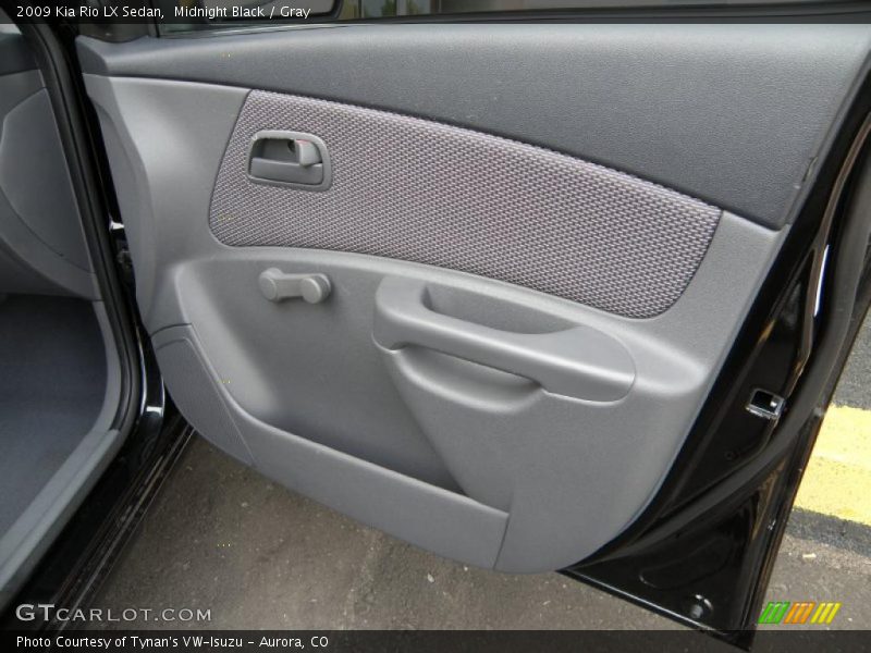 Midnight Black / Gray 2009 Kia Rio LX Sedan