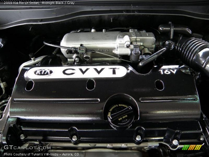 Midnight Black / Gray 2009 Kia Rio LX Sedan