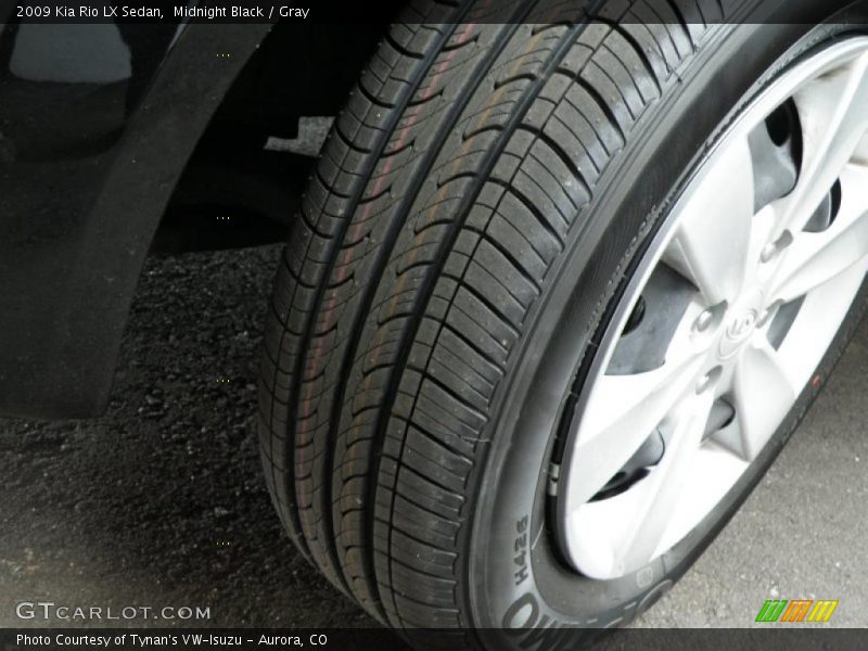 Midnight Black / Gray 2009 Kia Rio LX Sedan