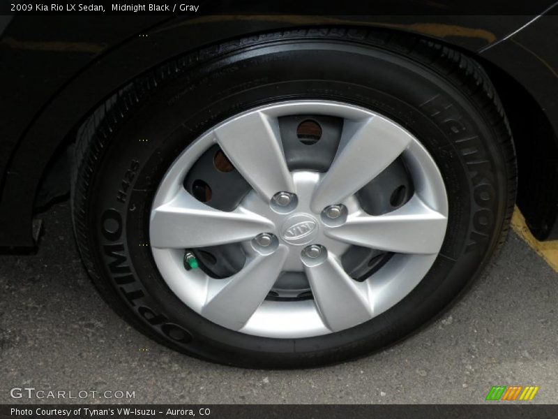 Midnight Black / Gray 2009 Kia Rio LX Sedan