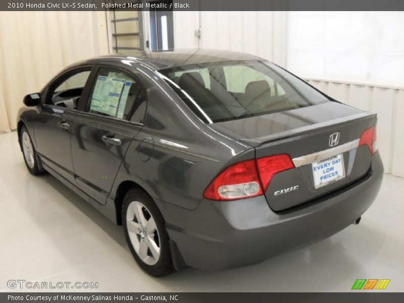Polished Metal Metallic / Black 2010 Honda Civic LX-S Sedan