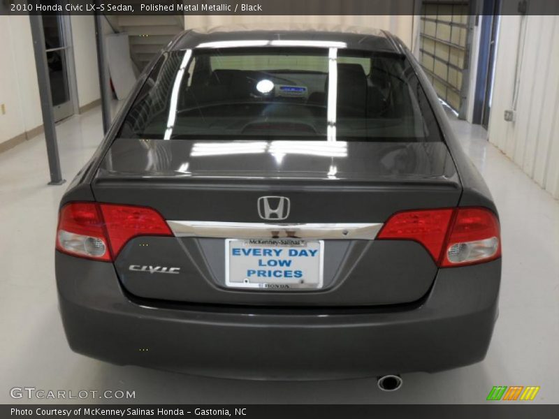 Polished Metal Metallic / Black 2010 Honda Civic LX-S Sedan