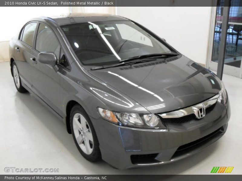 Polished Metal Metallic / Black 2010 Honda Civic LX-S Sedan