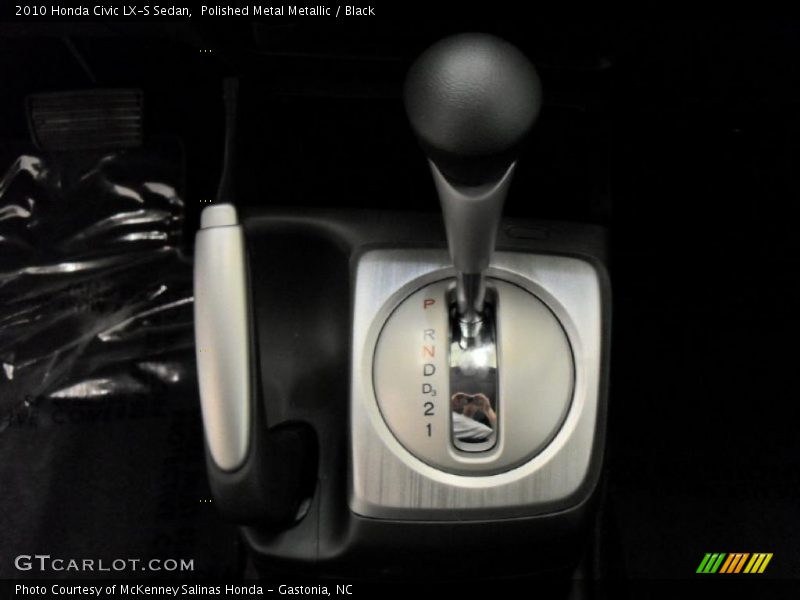 Polished Metal Metallic / Black 2010 Honda Civic LX-S Sedan
