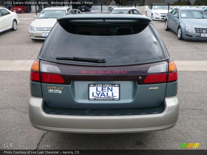 Wintergreen Metallic / Beige 2001 Subaru Outback Wagon