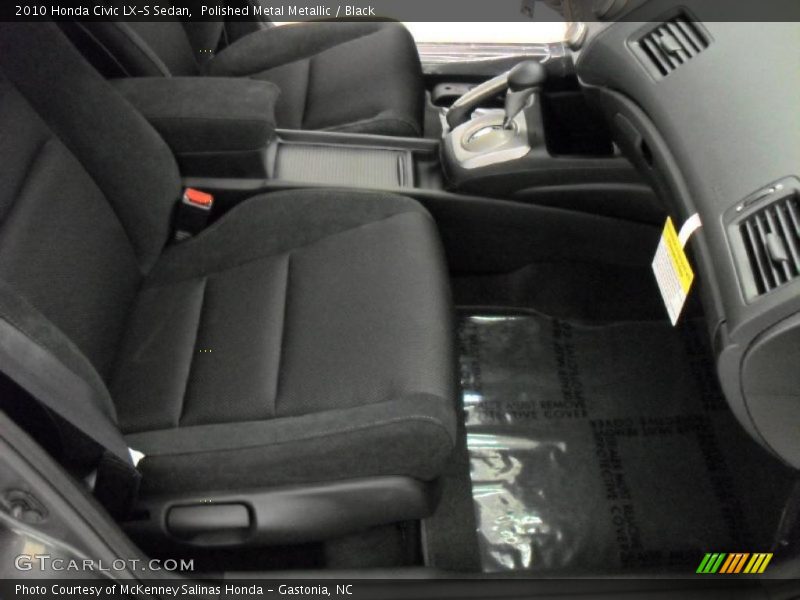 Polished Metal Metallic / Black 2010 Honda Civic LX-S Sedan