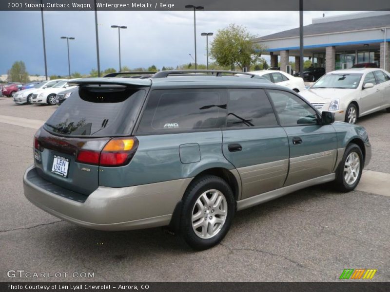 Wintergreen Metallic / Beige 2001 Subaru Outback Wagon