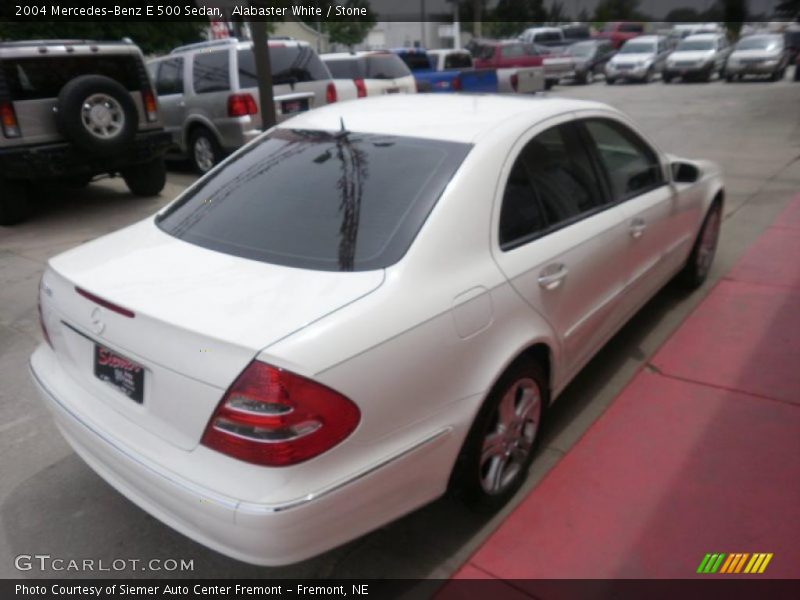 Alabaster White / Stone 2004 Mercedes-Benz E 500 Sedan