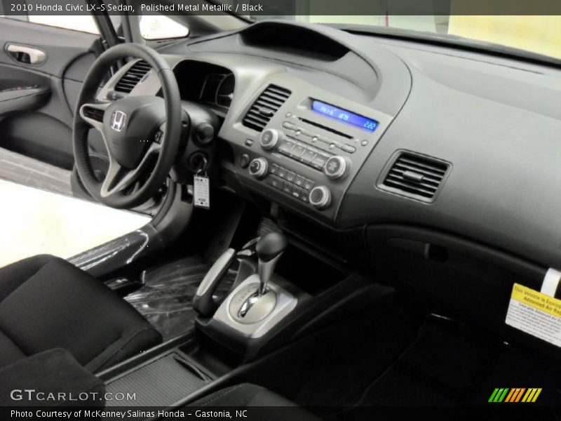 Polished Metal Metallic / Black 2010 Honda Civic LX-S Sedan