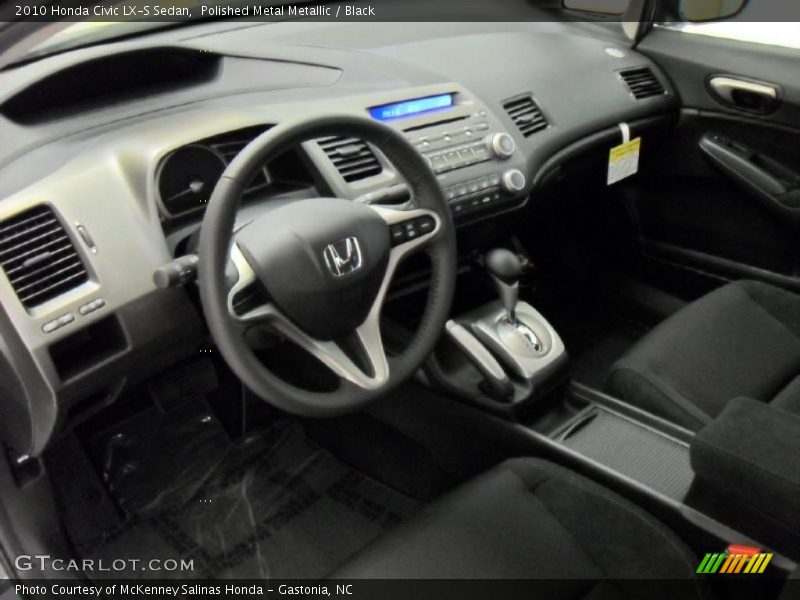 Polished Metal Metallic / Black 2010 Honda Civic LX-S Sedan