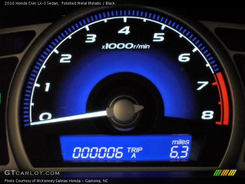 Polished Metal Metallic / Black 2010 Honda Civic LX-S Sedan