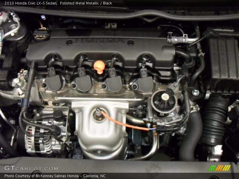 Polished Metal Metallic / Black 2010 Honda Civic LX-S Sedan