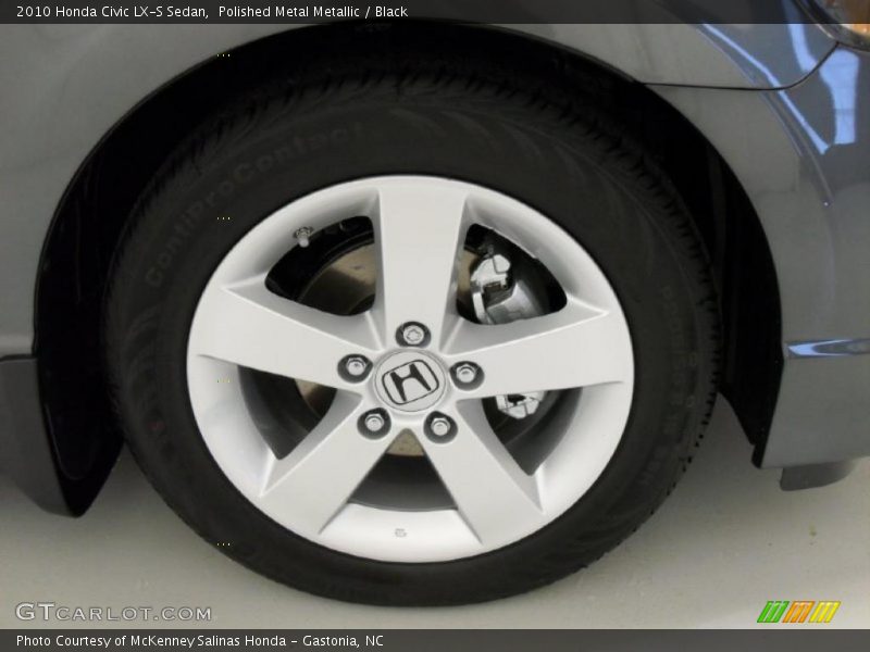 Polished Metal Metallic / Black 2010 Honda Civic LX-S Sedan