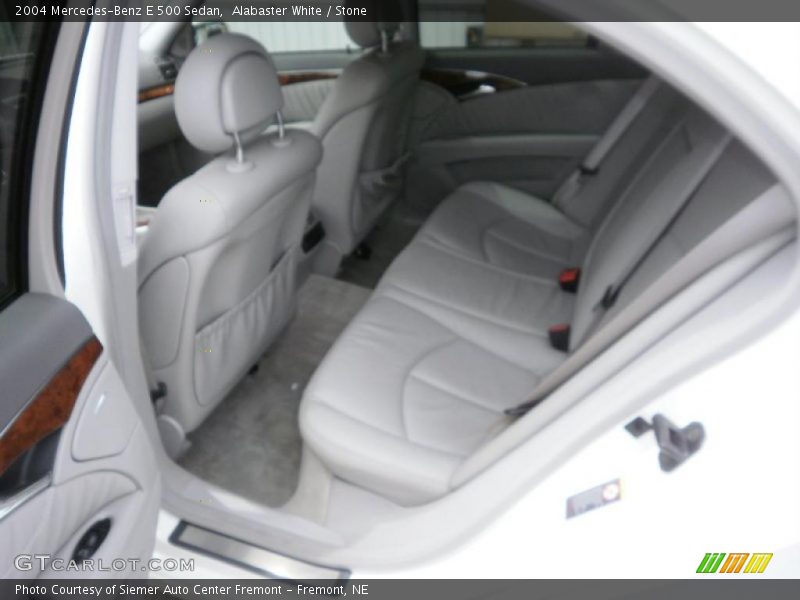 Alabaster White / Stone 2004 Mercedes-Benz E 500 Sedan