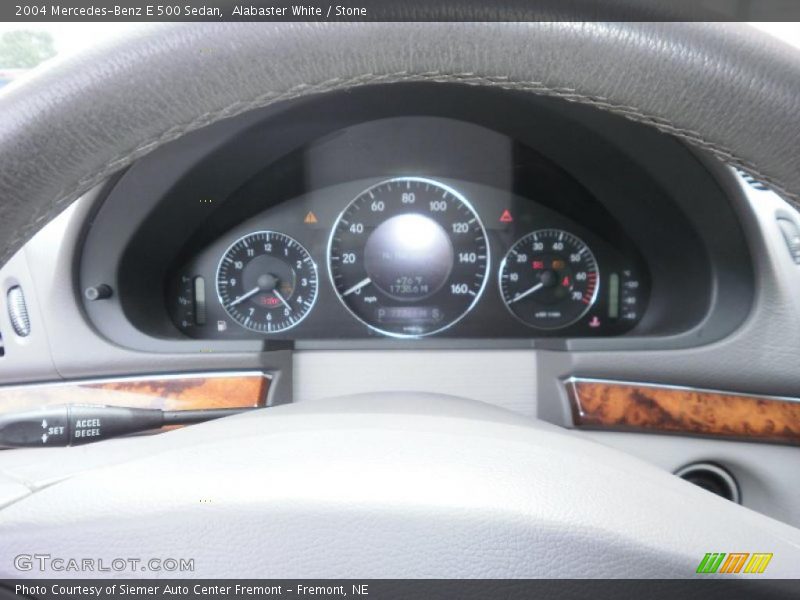 Alabaster White / Stone 2004 Mercedes-Benz E 500 Sedan