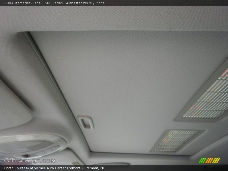 Alabaster White / Stone 2004 Mercedes-Benz E 500 Sedan