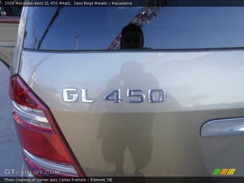 Sand Beige Metallic / Macadamia 2008 Mercedes-Benz GL 450 4Matic
