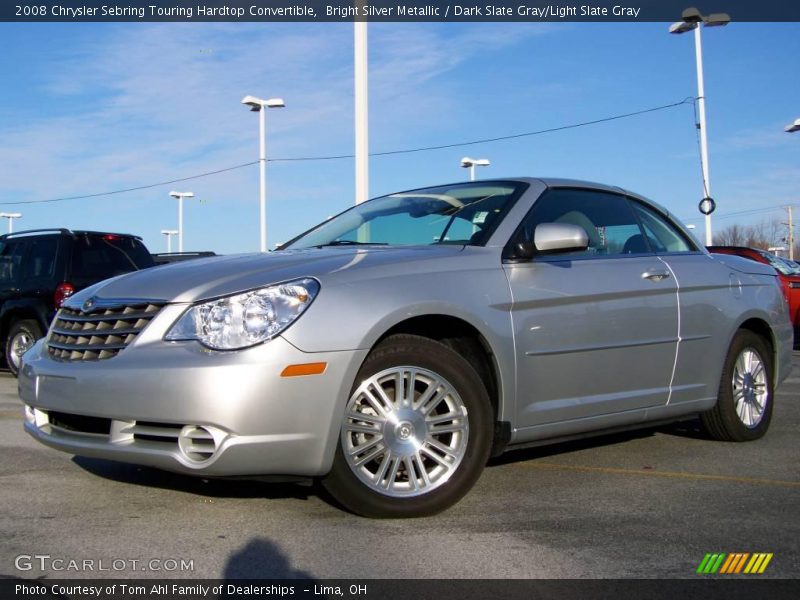 Bright Silver Metallic / Dark Slate Gray/Light Slate Gray 2008 Chrysler Sebring Touring Hardtop Convertible