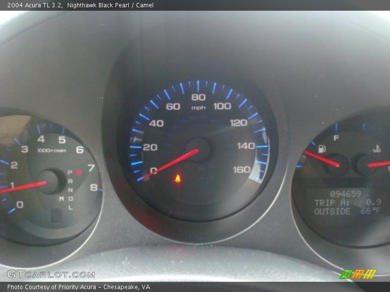 Nighthawk Black Pearl / Camel 2004 Acura TL 3.2