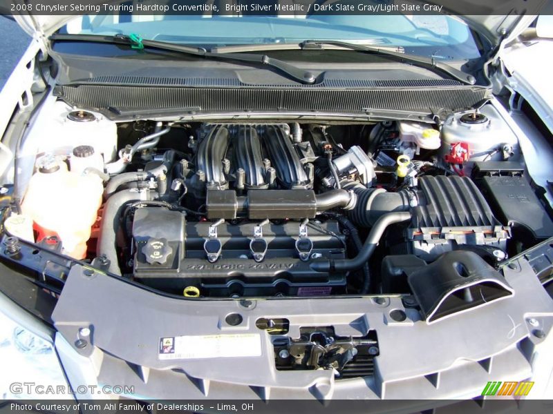 Bright Silver Metallic / Dark Slate Gray/Light Slate Gray 2008 Chrysler Sebring Touring Hardtop Convertible