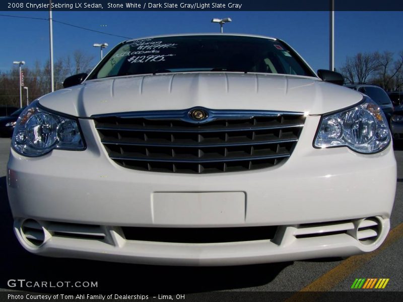Stone White / Dark Slate Gray/Light Slate Gray 2008 Chrysler Sebring LX Sedan