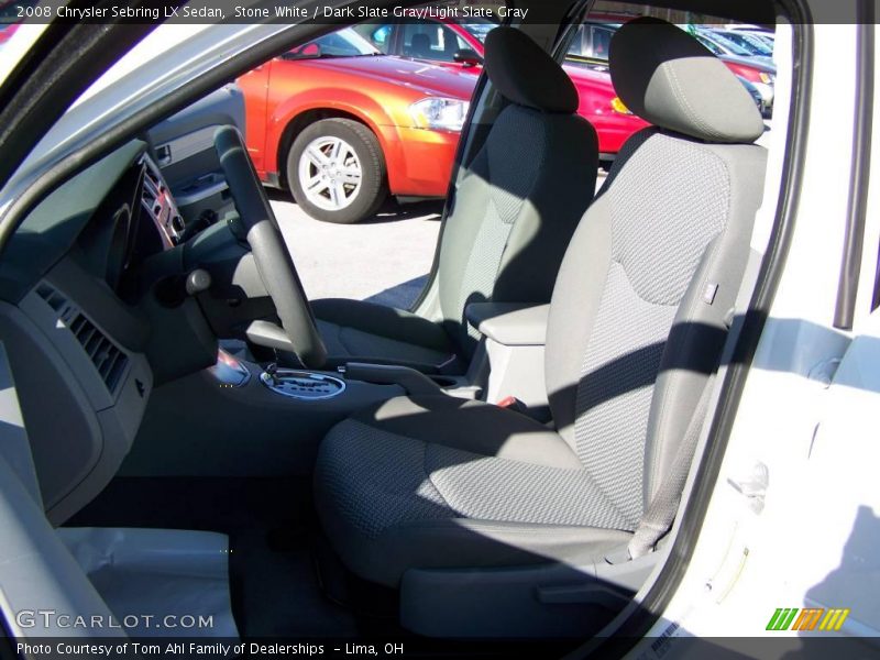 Stone White / Dark Slate Gray/Light Slate Gray 2008 Chrysler Sebring LX Sedan