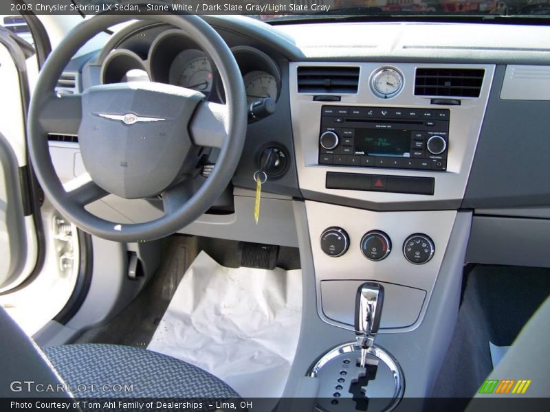 Stone White / Dark Slate Gray/Light Slate Gray 2008 Chrysler Sebring LX Sedan