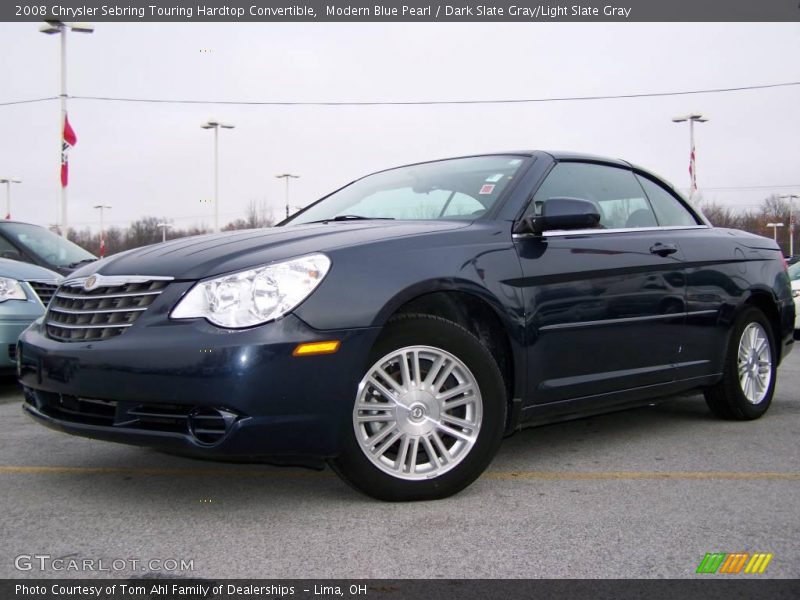 Modern Blue Pearl / Dark Slate Gray/Light Slate Gray 2008 Chrysler Sebring Touring Hardtop Convertible