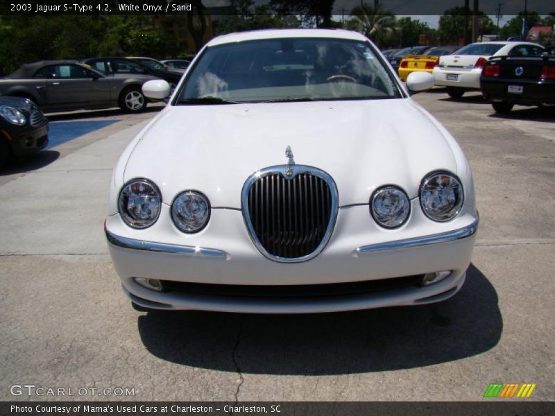 White Onyx / Sand 2003 Jaguar S-Type 4.2