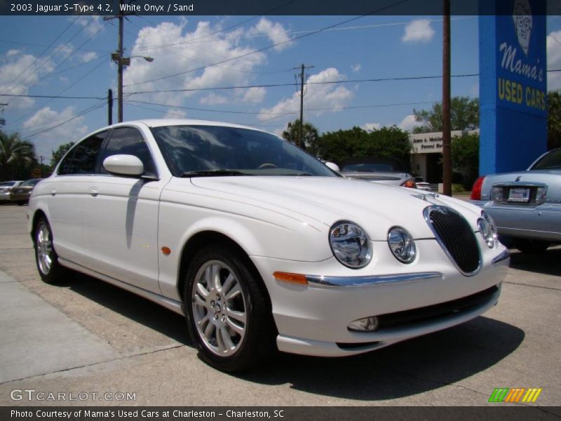 White Onyx / Sand 2003 Jaguar S-Type 4.2
