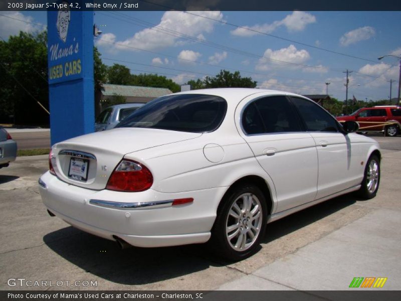 White Onyx / Sand 2003 Jaguar S-Type 4.2