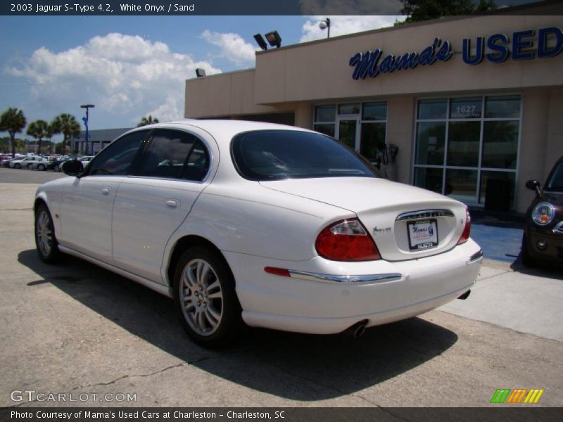 White Onyx / Sand 2003 Jaguar S-Type 4.2
