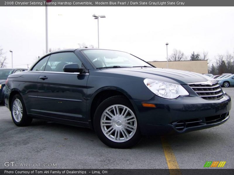 Modern Blue Pearl / Dark Slate Gray/Light Slate Gray 2008 Chrysler Sebring Touring Hardtop Convertible