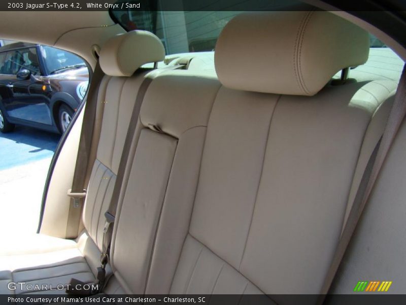White Onyx / Sand 2003 Jaguar S-Type 4.2