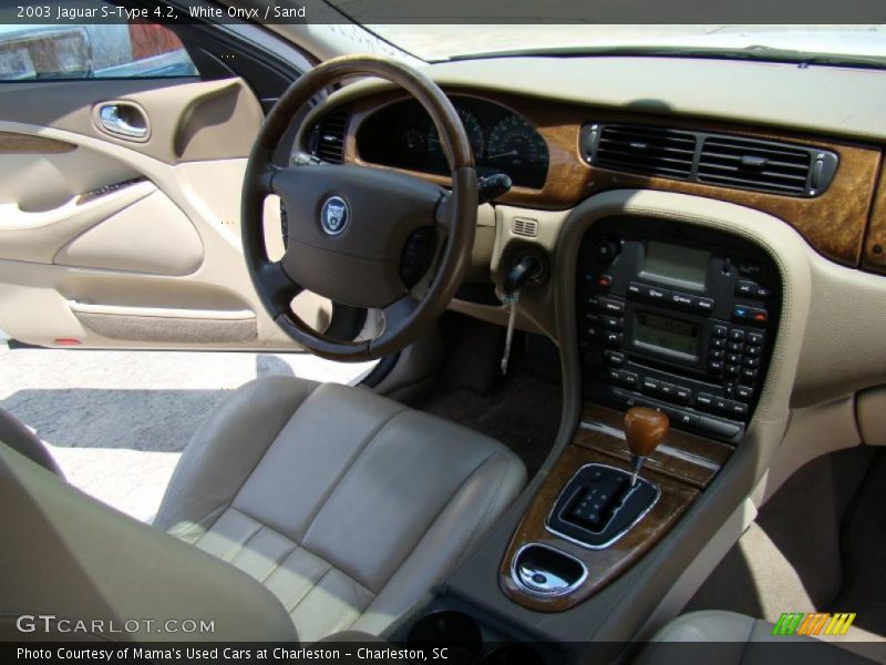 White Onyx / Sand 2003 Jaguar S-Type 4.2