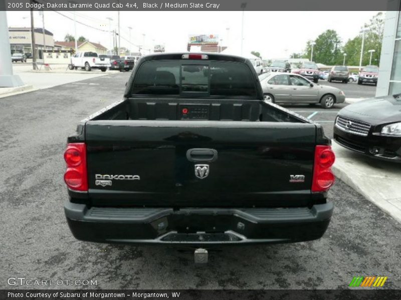 Black / Medium Slate Gray 2005 Dodge Dakota Laramie Quad Cab 4x4