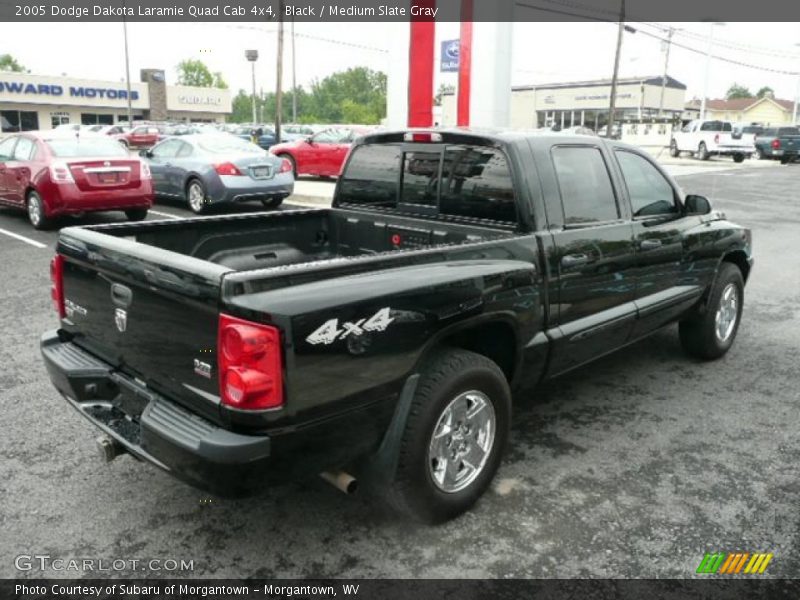 Black / Medium Slate Gray 2005 Dodge Dakota Laramie Quad Cab 4x4