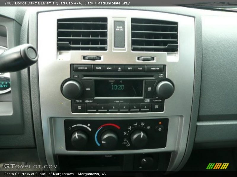 Black / Medium Slate Gray 2005 Dodge Dakota Laramie Quad Cab 4x4