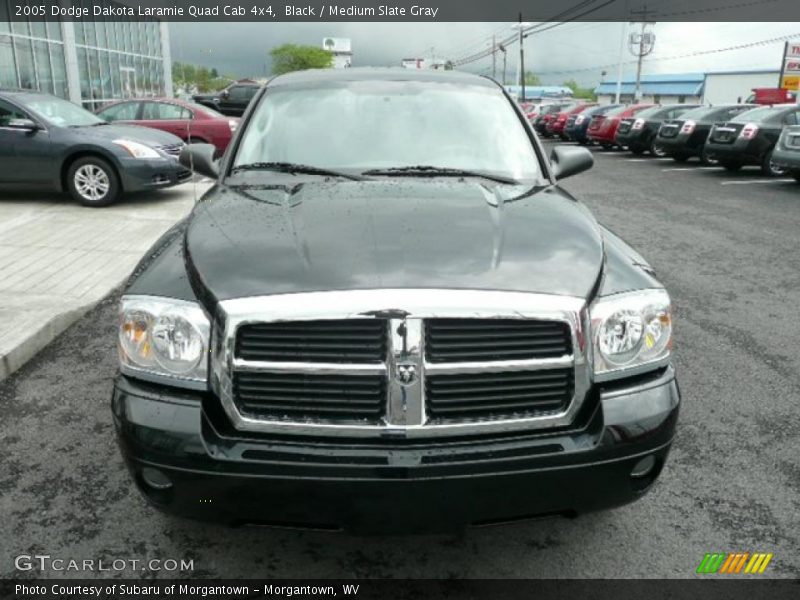 Black / Medium Slate Gray 2005 Dodge Dakota Laramie Quad Cab 4x4